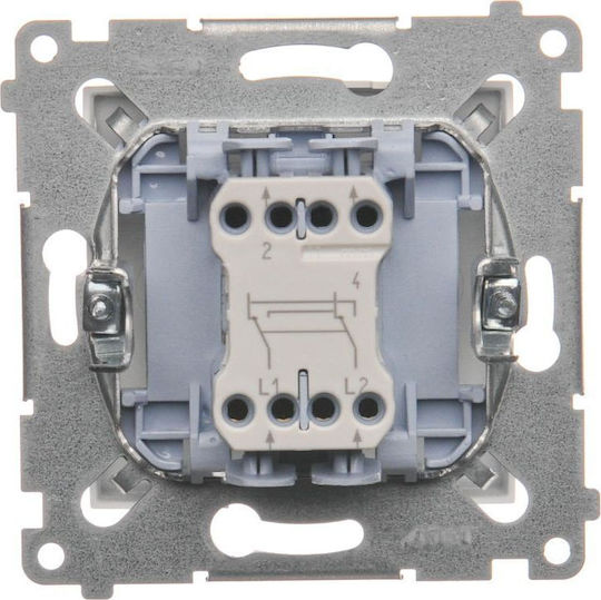 Kontakt-Simon Wall Switch Single Without Frame White