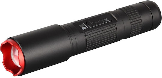 Libox Lumină de lucru și de sit, cu baterie Lanternă LED IPX4 cu Luminozitate Maximă 500lm Libox Torch Negru