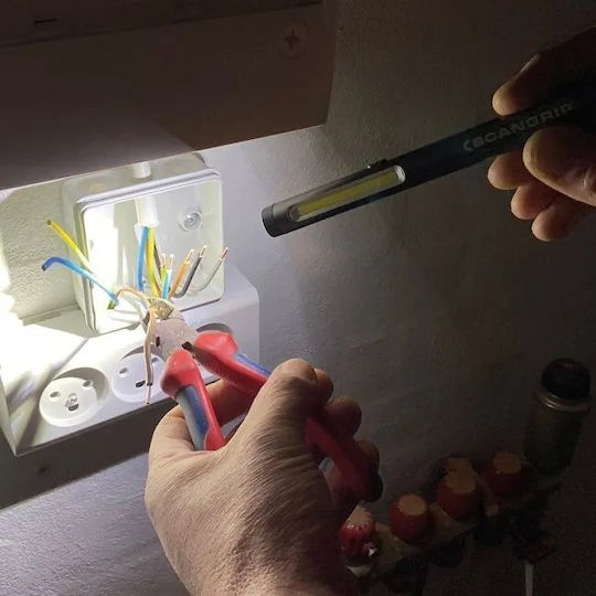 Scangrip Επαναφορτιζόμενος Φακός LED IP33 με Μέγιστη Φωτεινότητα 200lm