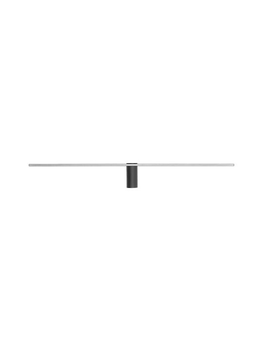 Nowodvorski Spin M Modern Lamp Wall with Integrated LED and Warm White Light Black 99x12.5x5.5cm