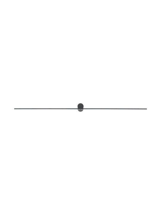 Nowodvorski Spin L Modern Lamp Wall with Integrated LED and Warm White Light Black 120x12.5x5.5cm