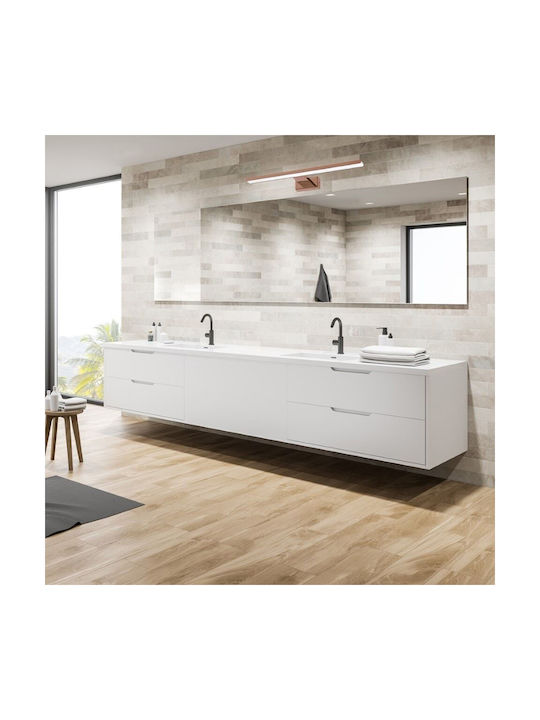 Eko Light Shine Modern Leuchte Badezimmer mit Integrierter LED und Neutralweißes Licht Kupfer 60cm