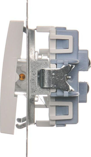 Kontakt-Simon Double Wall Switch Without Frame White