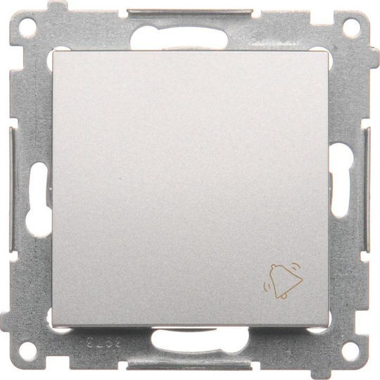 Kontakt-Simon Wall Switch Without Frame Silver