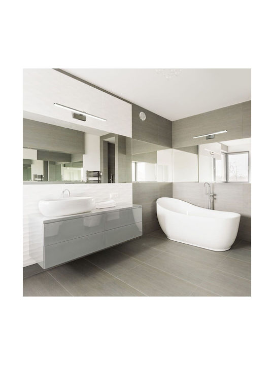 Eko Light Leuchte Badezimmer mit Integrierter LED und Neutralweißes Licht Silber