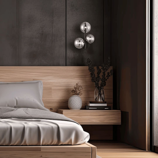 Eko Light Modern Lamp Wall with Socket G9 Black