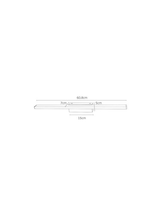 VK Lighting Lamp Wall LED White 60cm VK Lighting Lamp Wall LED White 60cm