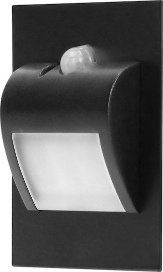 Orno Lamp Wall with Integrated LED and Warm White Light Black
