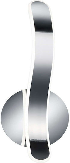 Trio Lighting Parma Μοντέρνο Φωτιστικό Τοίχου με Ενσωματωμένο LED και Φυσικό Λευκό Φως Ασημί 15x15εκ.