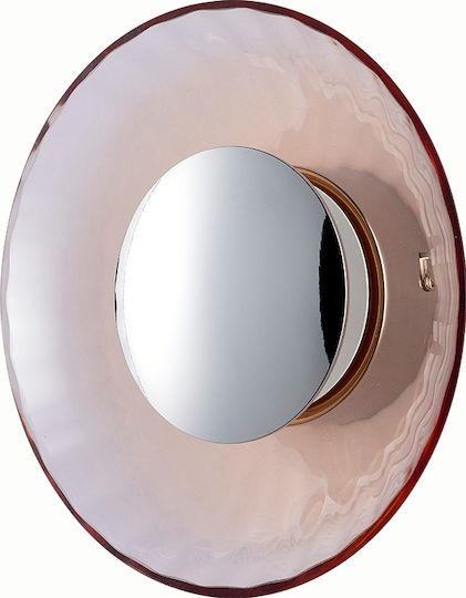 Sun Light Lamp Wall Silver 22x10cm