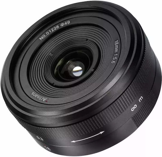 7artisans Full Frame Φωτογραφικός Φακός Photoelectric 18mm f/5.6 Pancake / Wide Angle για Leica L Mount Μαύρος