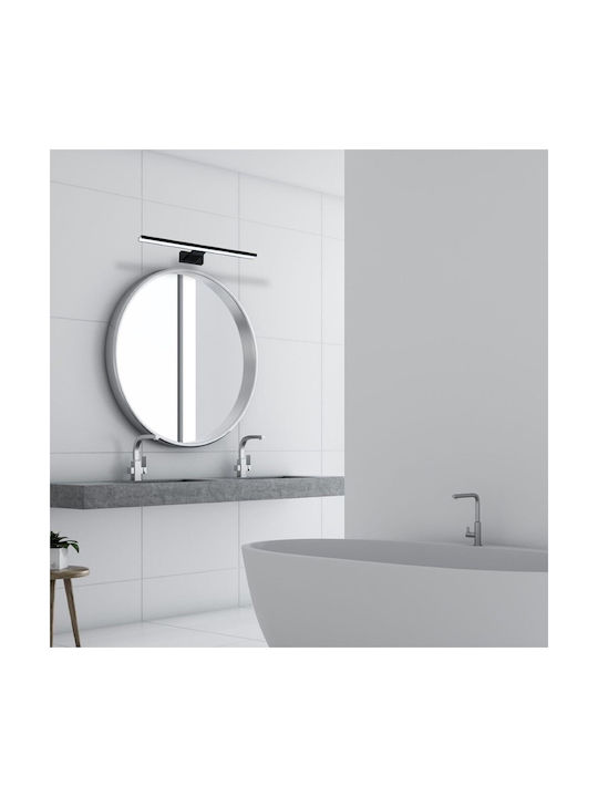 Eko Light Φωτιστικό Μπάνιου με Ενσωματωμένο LED και Φυσικό Λευκό Φως Μαύρο 6εκ.