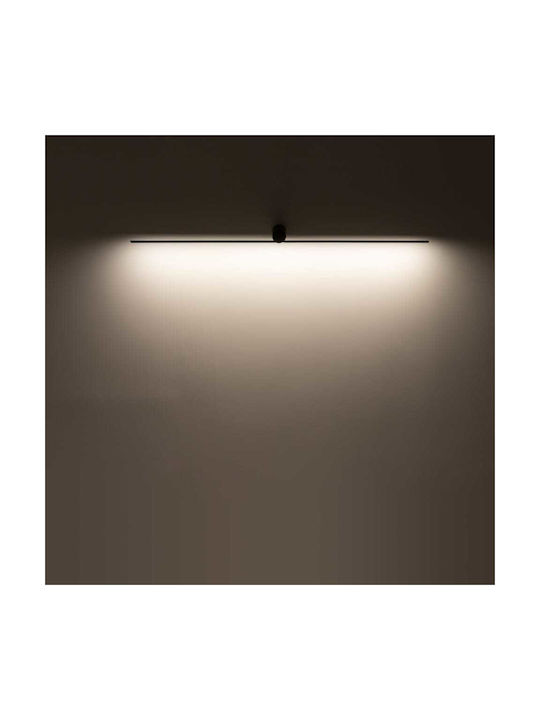 Nowodvorski Spin S Modern Lamp Wall with Integrated LED and Warm White Light Black 66x12.5x5.5cm