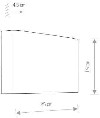 Nowodvorski Haga Modern Lamp Wall with Socket G9 Gold 25x25cm