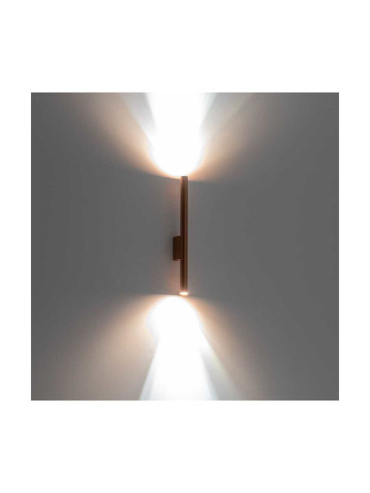 Nowodvorski Laser Modern Leuchte Wand mit Fassung G9 Kupfer 40x6.5x2.5cm