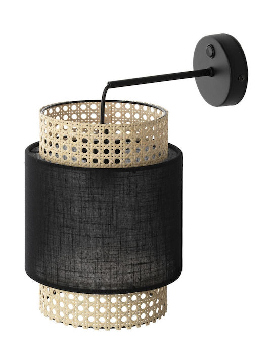 Adviti Lumină de Perete cu Soclu E27 Negru 35cm