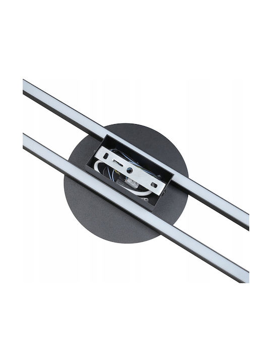 TK Lighting Φωτιστικό Τοίχου Μαύρο 17x17x45εκ.
