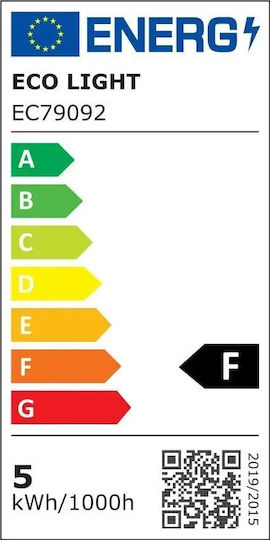 Eco Light Ταινία LED 12V Φυσικό Λευκό Φως 5m Τύπου SMD2835