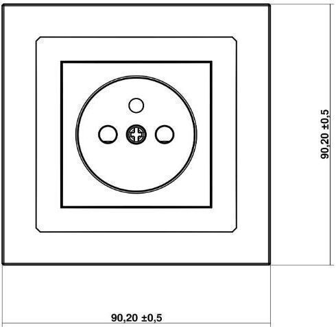 Karlik Power Socket Gray 1pcs