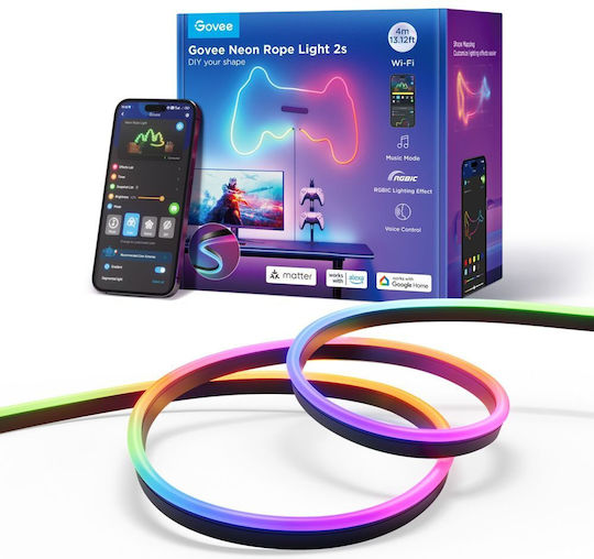 Govee Αδιάβροχη Smart Ταινία LED Wi-Fi 4m Neon Flex
