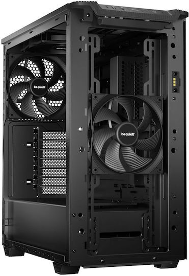 Be Quiet Pure Base 501 DX Gaming Midi Tower Κουτί Υπολογιστή με Πλαϊνό Παράθυρο και RGB Φωτισμό Μαύρο