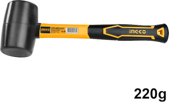 Ingco Mattel 220gr mit Fiberglass Griff HRUH8208