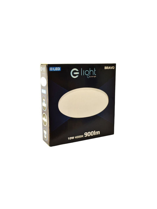 Eko Light Ceiling Mount Light Bathroom White with Integrated LED