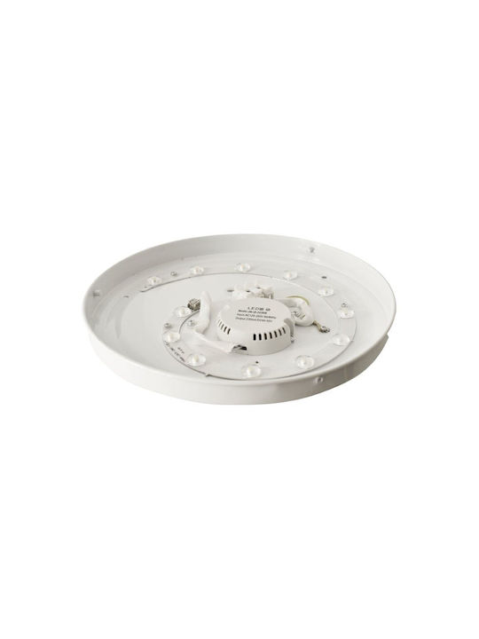 Eko Light Ceiling Mount Light Bathroom White with Integrated LED