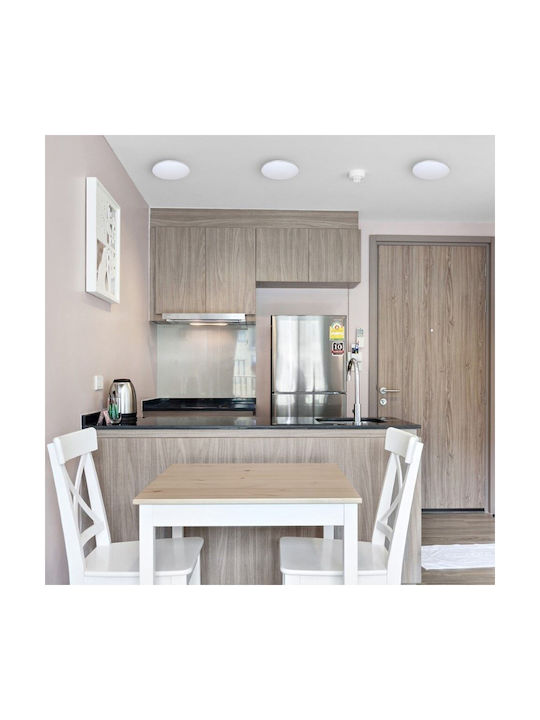 Eko Light Ceiling Mount Light Bathroom White with Integrated LED
