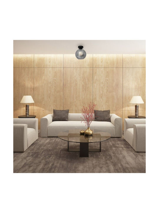 Eko Light Deckenleuchte Schwarz mit Fassung E27