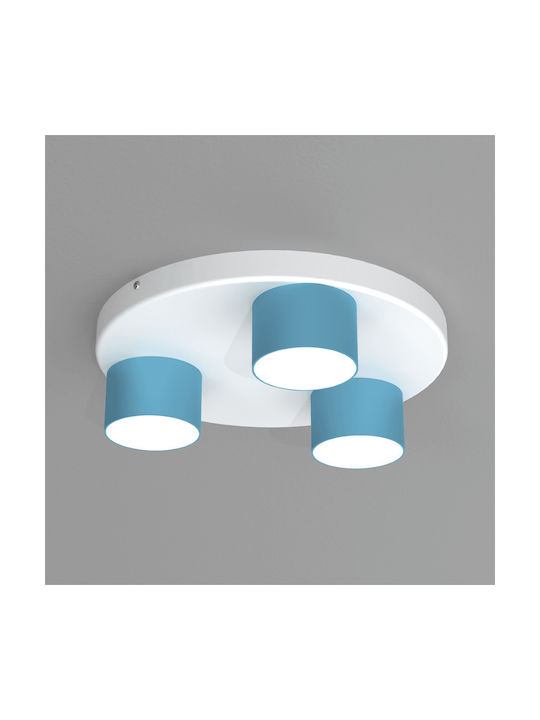 Eko Light Dixie Plafonieră de Tavan 30buc Albastru cu Soclu GX53
