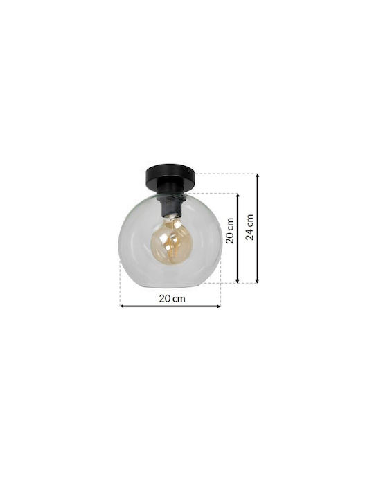 Eko Light Ceiling Mount Light Transparent with Socket E27