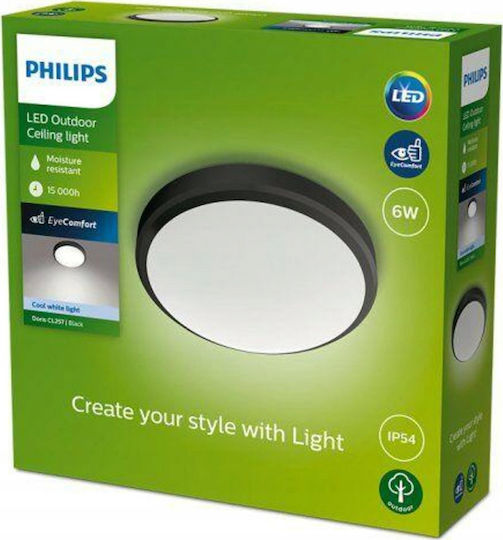 Philips Doris Πλαφονιέρα Μπάνιου 22εκ. LED Philips Doris Πλαφονιέρα Μπάνιου 22εκ. LED