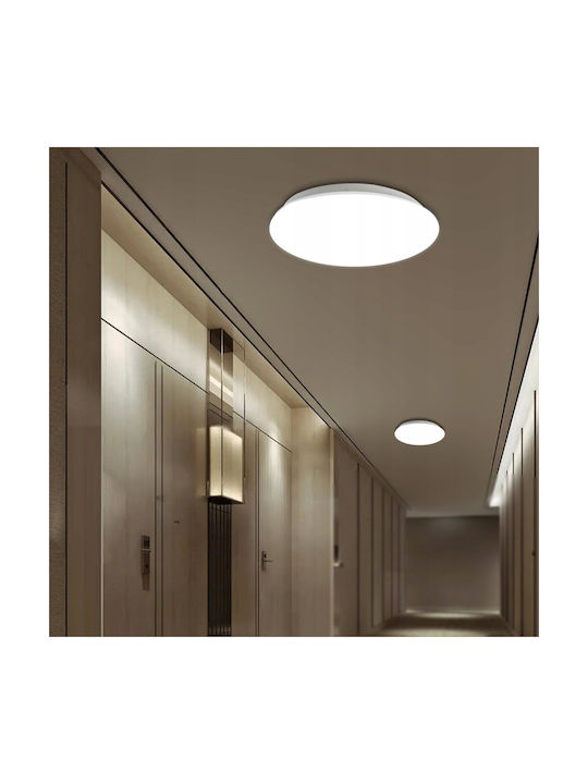 Maclean Energy Ceiling Mount Light Bathroom White with Integrated LED