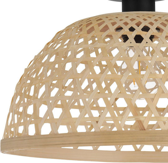 Eglo Claverdon Deckenleuchte 37cm Braun mit Fassung E27