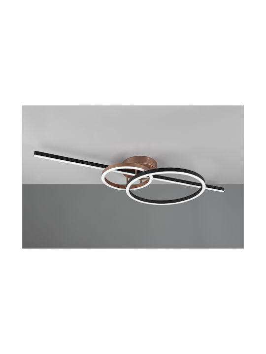 Trio Lighting Ceiling Mount Light Black with Integrated LED
