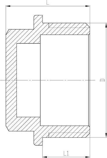 Invena Αρσενική Σύνδεση Σωλήνα Ορειχάλκινη 3/4" ZM-12-020