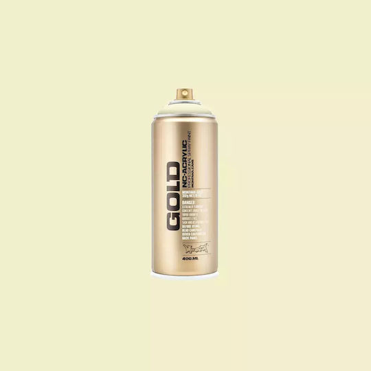 Montana Σπρέι Βαφής Gold Ακρυλικό με Σατινέ Εφέ Elm G8000 400ml