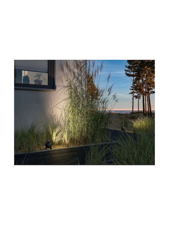Paulmann Outdoor Floor Lamp Projector 8W with Warm White Light IP65 Gray