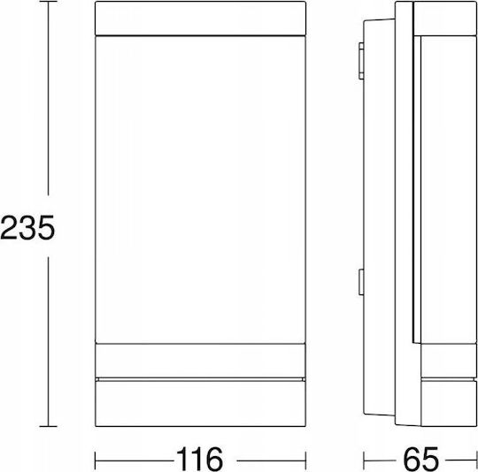 Steinel Επιτοίχια Εξωτερική Πλαφονιέρα LED IP44