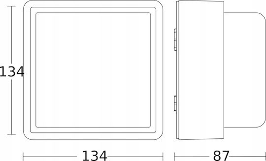 Steinel L Επιτοίχια Εξωτερική Πλαφονιέρα LED IP44 9W με Θερμό Λευκό Φως