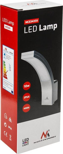 Maclean Energy Wandmontierte Außenleuchte LED IP54 10W mit Natürliches Weiß Licht