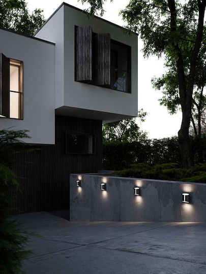 Nordlux Grip Aplica de exterior montată pe perete LED IP54 9W Dublu Fascicul 15x18εκ.