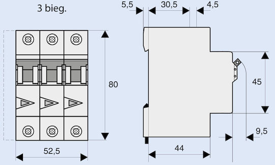 Eaton Автоматичен Прекъсвач 4Спецификация Триполюсен AC 278865