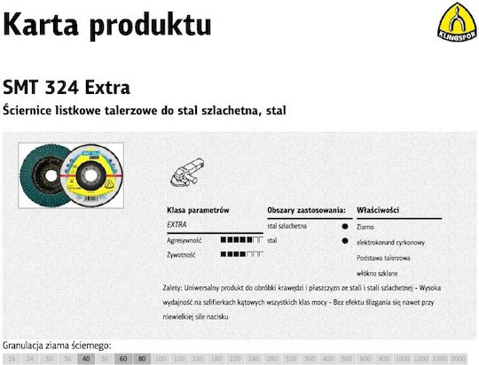 Klingspor Smt324 Extra Δίσκος Λείανσης Μετάλλου 125mm