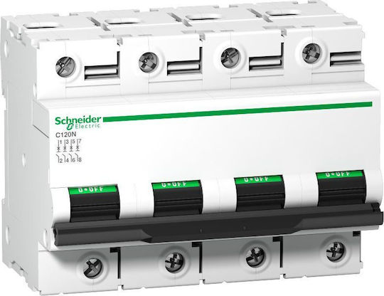 Schneider Electric Автоматичен Прекъсвач 80Спецификация Четириполюсен AC A9N18372