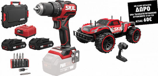 Skil Κρουστικό Δραπανοκατσάβιδο Μπαταρίας Brushless 20V 2x2.5Ah