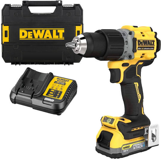 DEWALT DCD800E1T Percussive Brushless Battery Drill Driver 18V 1x1.7Ah