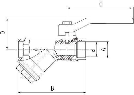 Ferro Βάνα / Διακόπτης 1/2"
