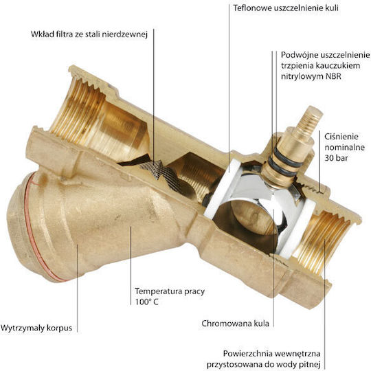 Ferro Βάνα / Διακόπτης 1/2"